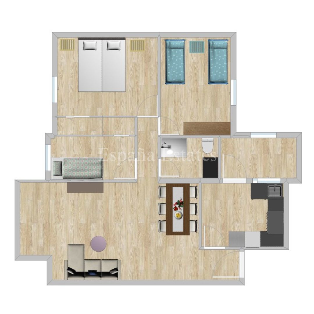 Family apartment with 3 bedrooms!