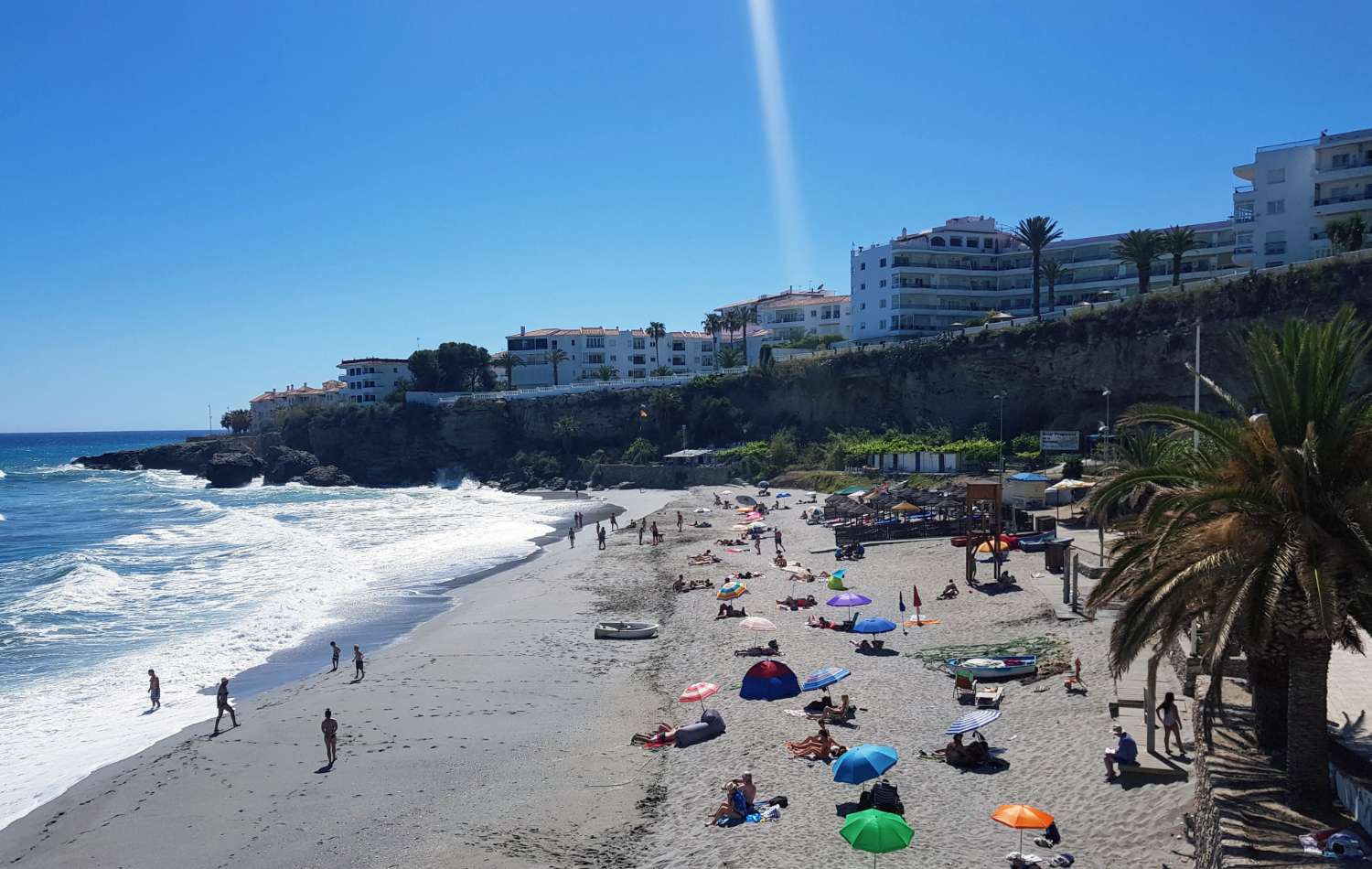 Terraced house with large terraces in Burriana, Nerja